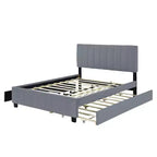 Letto imbottito Queen size con sistema di sollevamento idraulico e vano contenitore - Beige