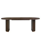 Christopher Knight Home Ilumia Rustic 7 Piece Rattan Rubberwood Upholstered Dining Chairs with Double Pedestal Oval Table