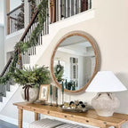 Maxax Wood Flat Wall Mirror