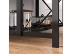 42 Kitchen Island - Microwave Stand & Baker's Rack with 3-Tier Storage Shelves, 5 Hooks & Removable Top (Natural)