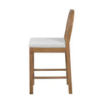 Christopher Knight Home Kinich Boho Rubberwood Rattan Upholstered Counter Stools (Set of 2)