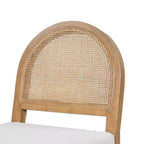 Christopher Knight Home Kinich Boho Rubberwood Rattan Upholstered Counter Stools (Set of 2)