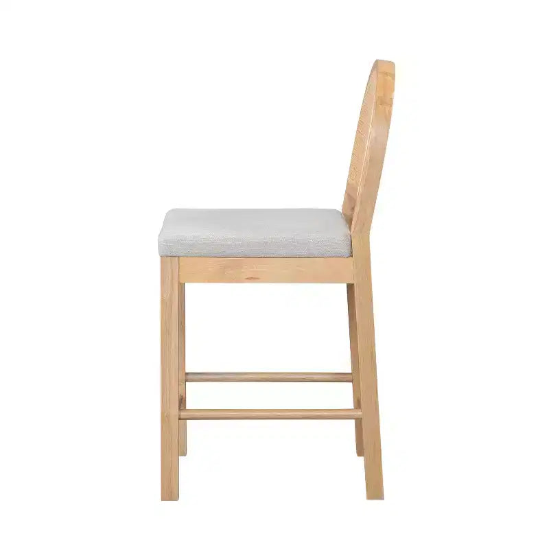 Christopher Knight Home Kinich Boho Rubberwood Rattan Upholstered Counter Stools (Set of 2)