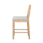 Christopher Knight Home Kinich Boho Rubberwood Rattan Upholstered Counter Stools (Set of 2)