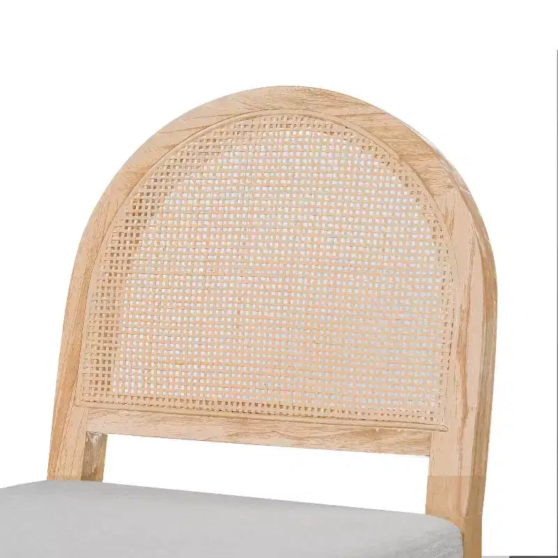 Christopher Knight Home Kinich Boho Rubberwood Rattan Upholstered Counter Stools (Set of 2)