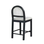 Christopher Knight Home Kinich Boho Rubberwood Rattan Upholstered Counter Stools (Set of 2)
