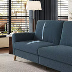 Divano in lana d'agnello con design aerodinamico, morbido materiale in lana d'agnello, seduta confortevole, struttura resistente, stile elegante