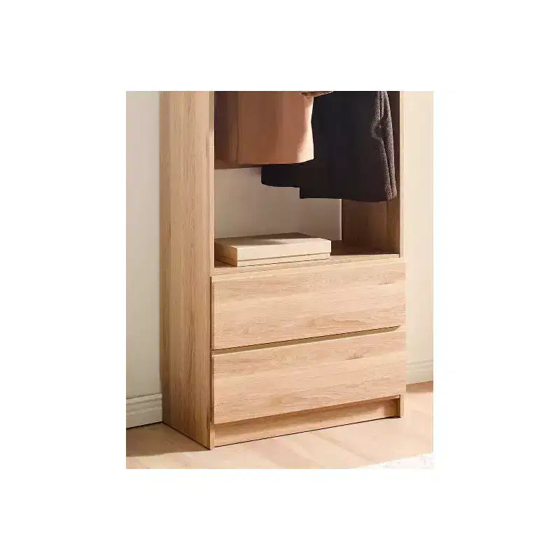 HomeStock Prosper 32 Wood Walk-in Closet with Two Drawers