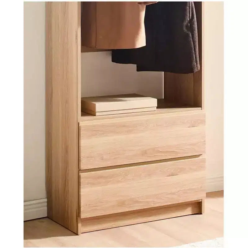 HomeStock Prosper 32 Wood Walk-in Closet with Two Drawers