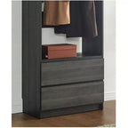 HomeStock Prosper 32 Wood Walk-in Closet with Two Drawers