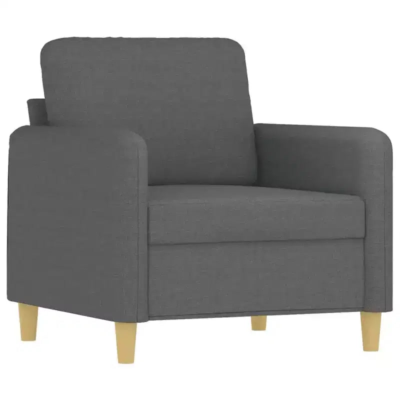 vidaXL Sofa Chair Upholstered Single Sofa Armchair for Living Room Fabric - Dark Gray 23.6
