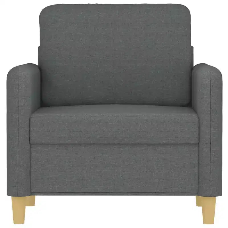 vidaXL Sofa Chair Upholstered Single Sofa Armchair for Living Room Fabric - Dark Gray 23.6