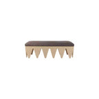 Meridian Furniture,Altair Velour Fur Fabric Bench
