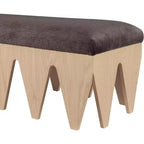 Meridian Furniture,Altair Velour Fur Fabric Bench