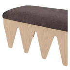 Meridian Furniture,Altair Velour Fur Fabric Bench