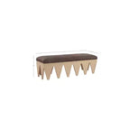 Meridian Furniture,Altair Velour Fur Fabric Bench