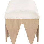 Meridian Furniture,Altair Velour Fur Fabric Bench