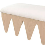 Meridian Furniture,Altair Velour Fur Fabric Bench