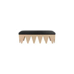 Meridian Furniture,Altair Velour Fur Fabric Bench