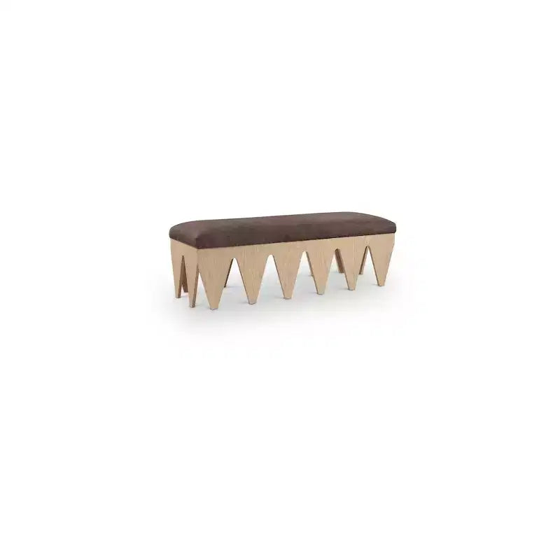 Meridian Furniture,Altair Velour Fur Fabric Bench