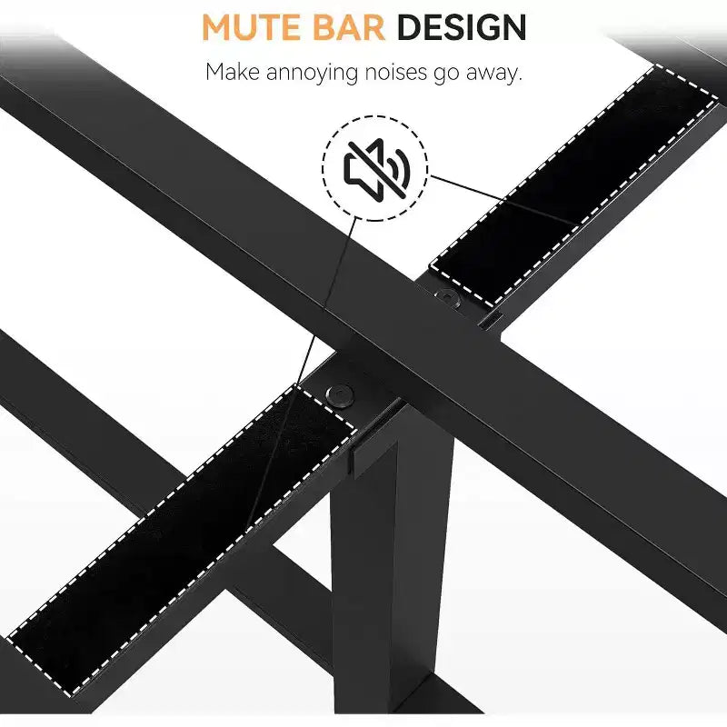 Full Size Bed Frame with Rattan Headboard, Metal Slats Support, Rounded Corners, Noise-Free, No Box Spring, White Oak