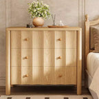 Lantine 31.5-Inch 3-Drawer Nightstand, Modern Large Night Stand, Oversized Bedside Table, End Table for Bedroom, Living Room