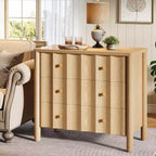 Lantine 31.5-Inch 3-Drawer Nightstand, Modern Large Night Stand, Oversized Bedside Table, End Table for Bedroom, Living Room