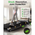 Akluer 2-in-1 Walking Pad Treadmill with Incline, 2.5 HP Under Desk Treadmill with Remote, Folding Compact Treadmill for Home Office with LED Display