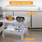 Acekool 48 Supporto Commerciale per Griglia Tavolo in Acciaio Inossidabile Resistente con Ripiani Regolabili per Cucine e Barbecue