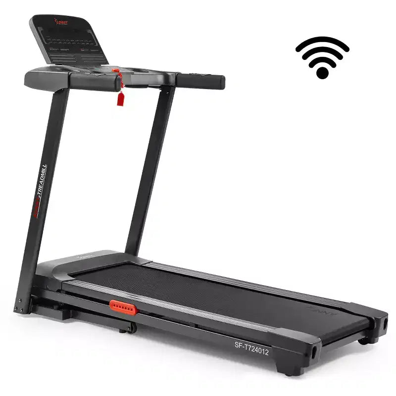Sunny Health & Fitness Active 400 Smart AutoIncline Treadmill with WiFi, Bluetooth, 15 Incline Levels & ShockAbsorbing Running Deck