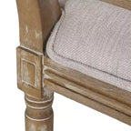 Christopher Knight Home Remuda Set da pranzo circolare a 5 pezzi in legno e canna con rivestimento in tessuto stile country francese