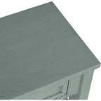Console da tavolo in stile rustico da 91 cm con 4 cassetti, credenza verde con ripiano portaoggetti, tavolino da divano per ingresso, corridoio, design rustico