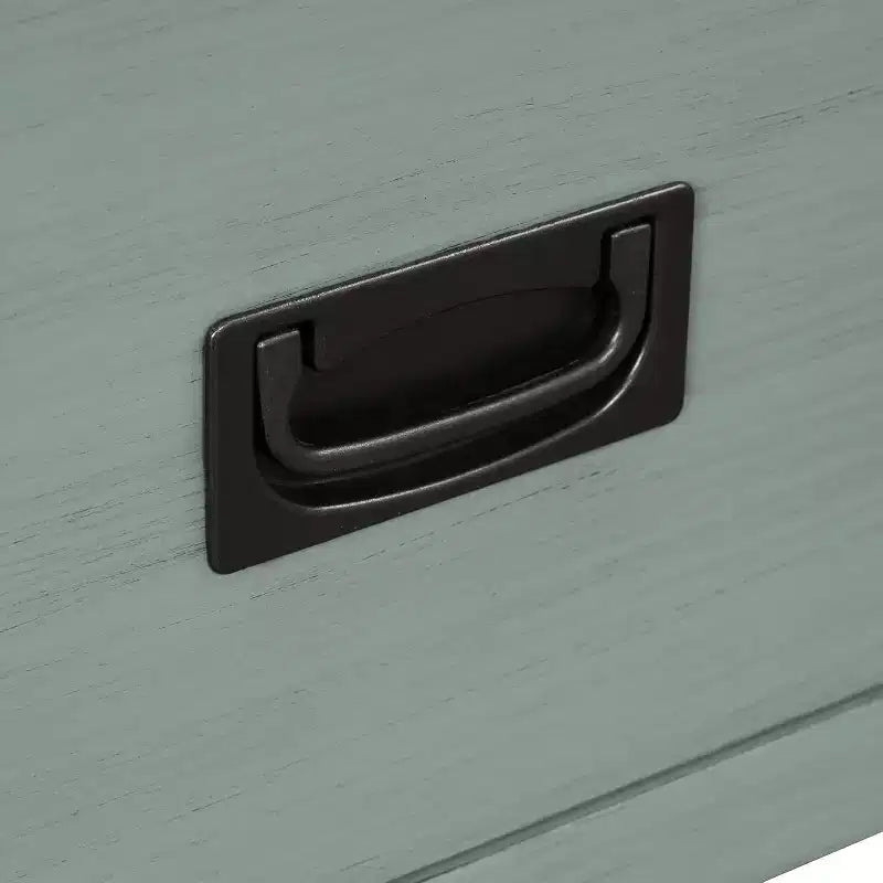 Console da tavolo in stile rustico da 91 cm con 4 cassetti, credenza verde con ripiano portaoggetti, tavolino da divano per ingresso, corridoio, design rustico