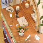 Cassettiera Karl Home a 7 cassetti, in truciolato marrone, 66 cm L