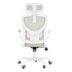 MAYEERTY Ergonomic Home Office Chair - With Lumbar Support, Flip-Up Armrests & Headrest for Work & Study (Black)