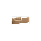 Meridian Furniture, divano modulare in velluto Arc