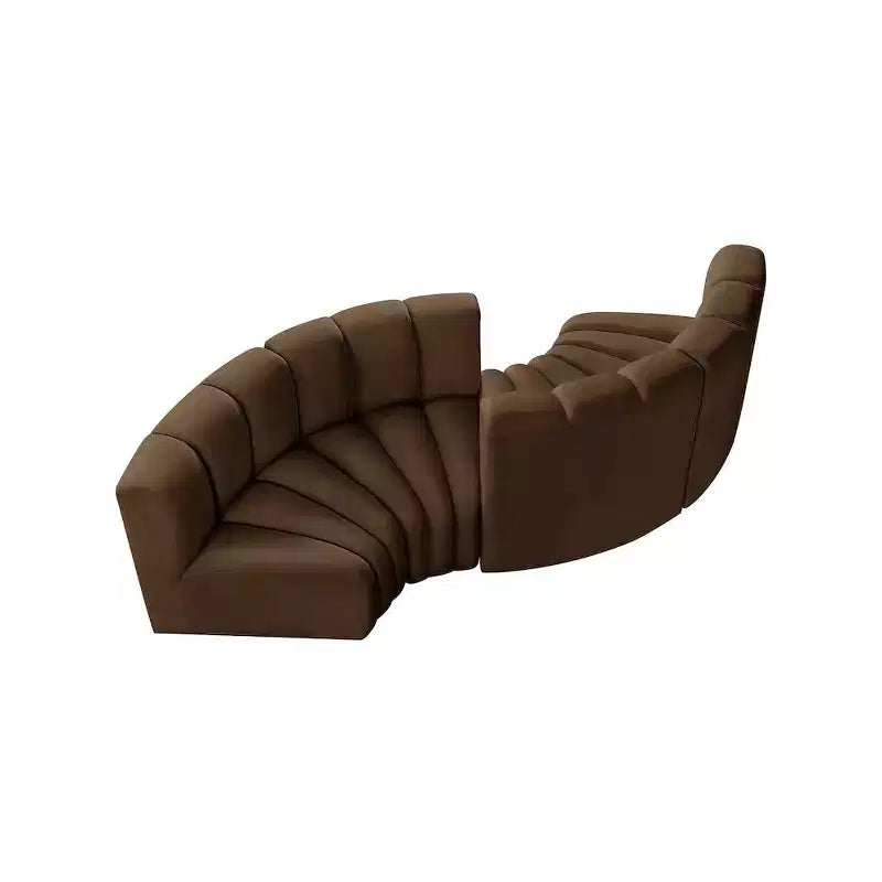 Meridian Furniture, divano modulare in velluto Arc