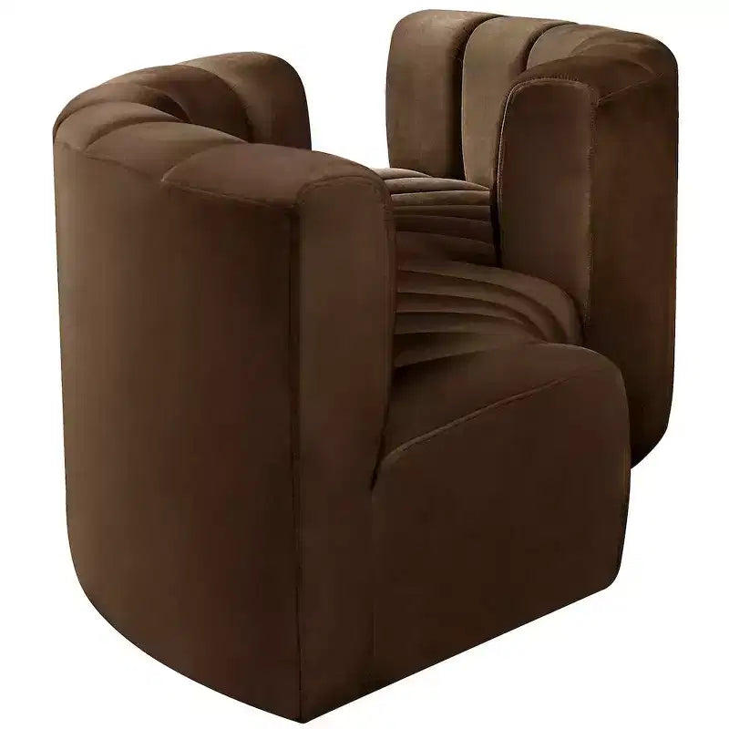 Meridian Furniture, divano modulare in velluto Arc