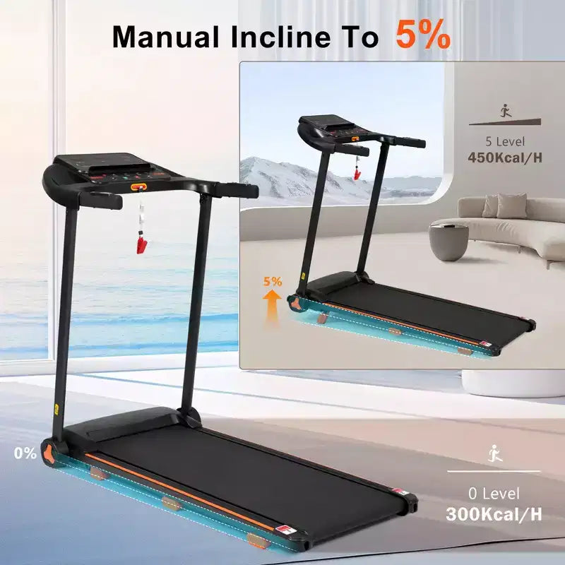 Whisen Home Folding Exercise Machine with Cushioned Platform