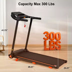 Whisen Home Folding Exercise Machine with Cushioned Platform