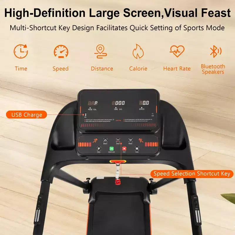 Whisen Home Folding Exercise Machine with Cushioned Platform
