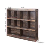 Bookshelf, 3-Tier Open Shelf Bookcase,10 Cube Storage Organizer, Freestanding Bookshelf Cube Shelf for Bedroom, Living Room, Office