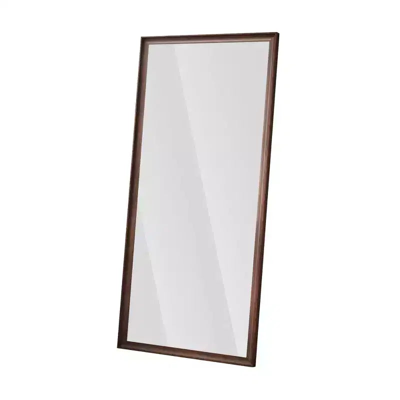 Whisen Full-Length Floor Standing or Wall-Mounted Mirror with Wood Frame, 32*70