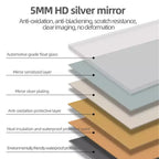 Whisen Full-Length Floor Standing or Wall-Mounted Mirror with Wood Frame, 32*70