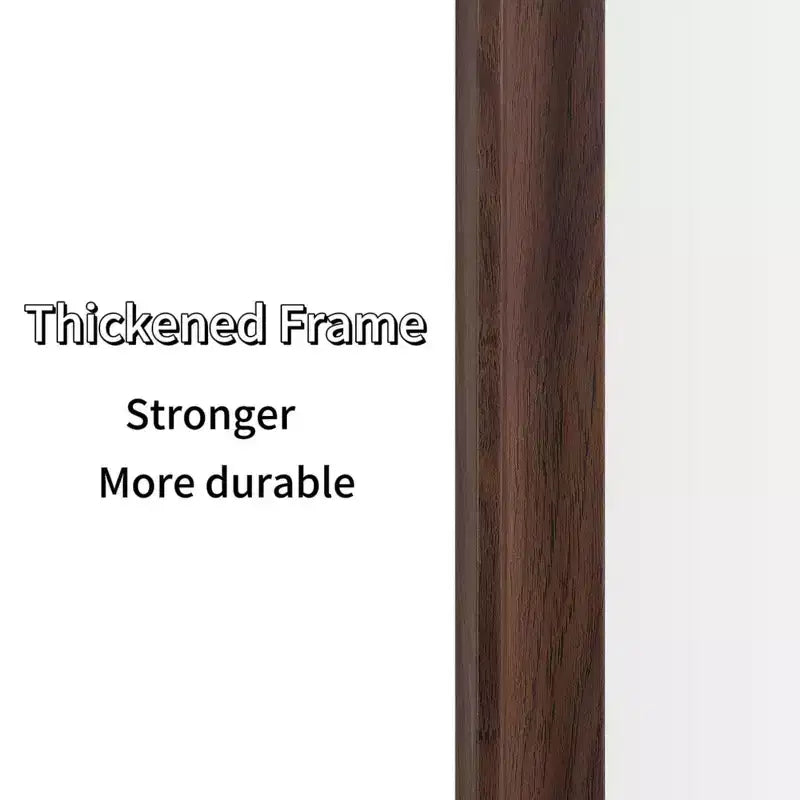 Whisen Full-Length Floor Standing or Wall-Mounted Mirror with Wood Frame, 32*70