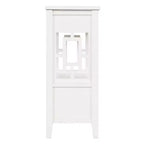 Hostack 36'' Farmhouse Wood Console Table with 4 Drawers and 1 Storage Shelf for Entryway and Living Room , Antique White