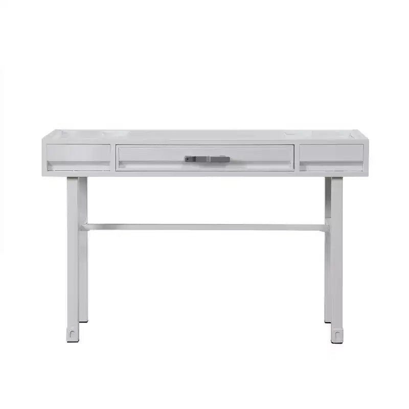 HomeRoots 47 White Iron Vanity Table
