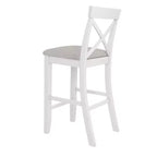 Set da pranzo 48 in legno Whisen Farmhouse con 2 sedie