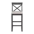 Set da pranzo 48 in legno Whisen Farmhouse con 2 sedie