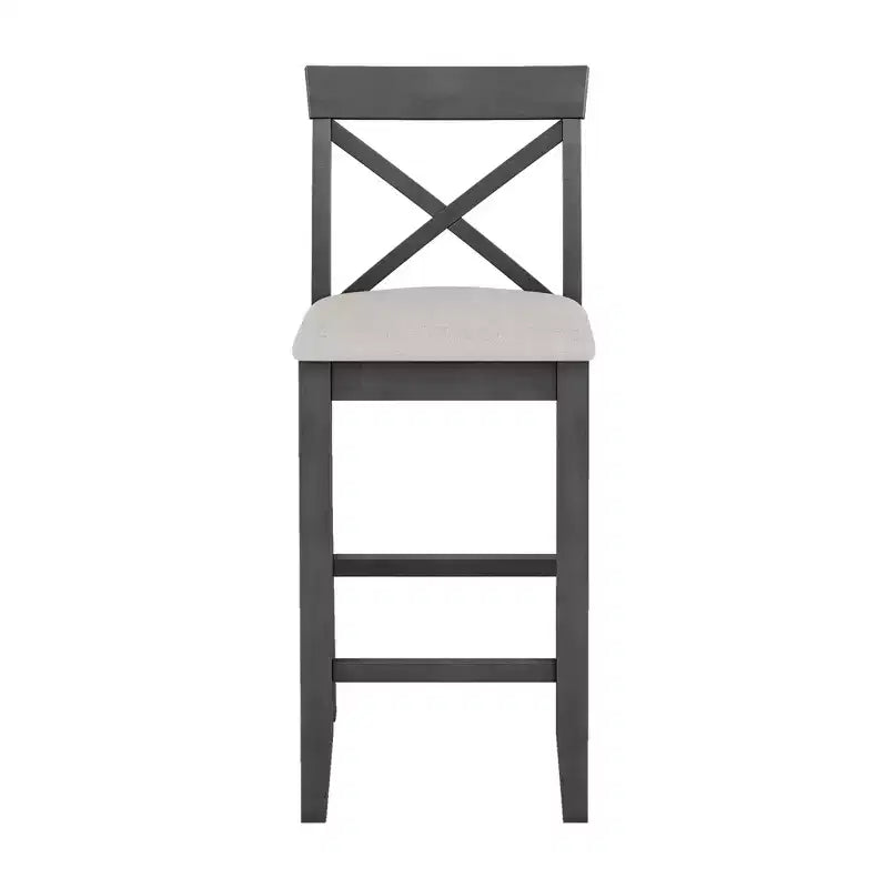 Set da pranzo 48 in legno Whisen Farmhouse con 2 sedie